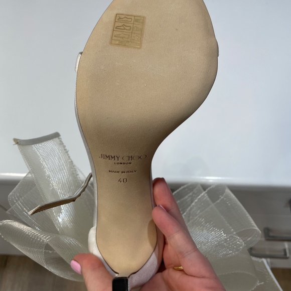 Jimmy Choo Aveline 100 Latte heels - Picture 6 of 9